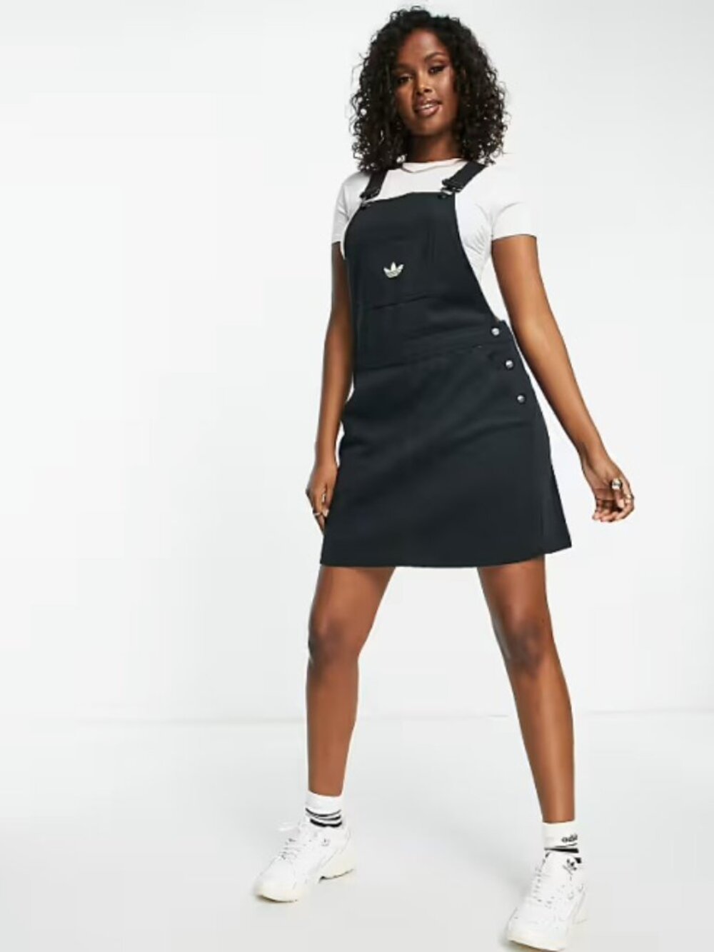 *LIKE NEW* Adidas Dungarees Overalls Dress in Black in Size Large